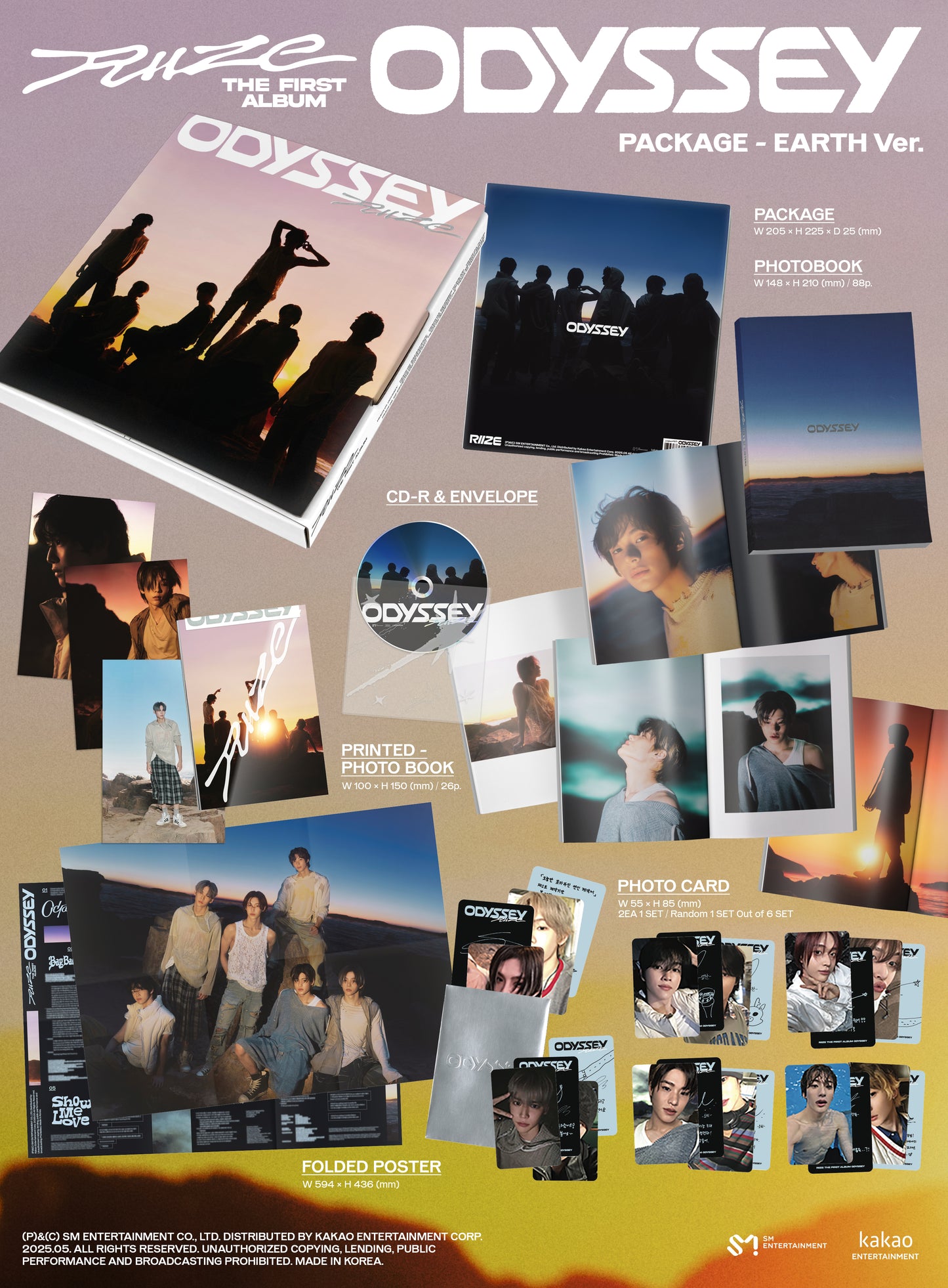 The 1st Album 'ODYSSEY' PACKAGE (Earth Ver.)