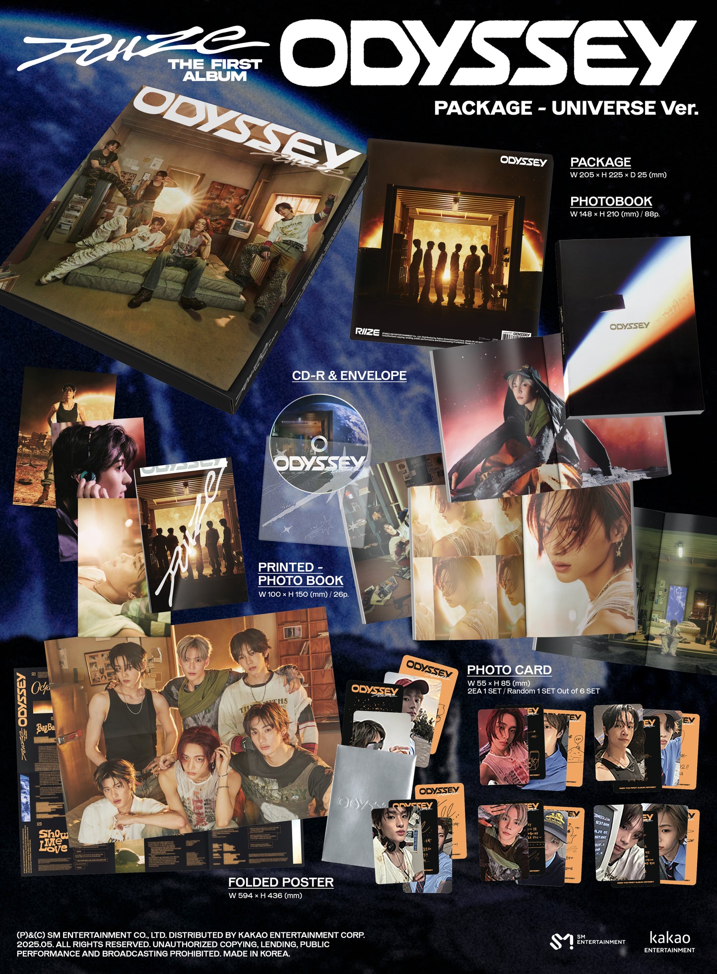 The 1st Album 'ODYSSEY' — PACKAGE (Universe Ver.)