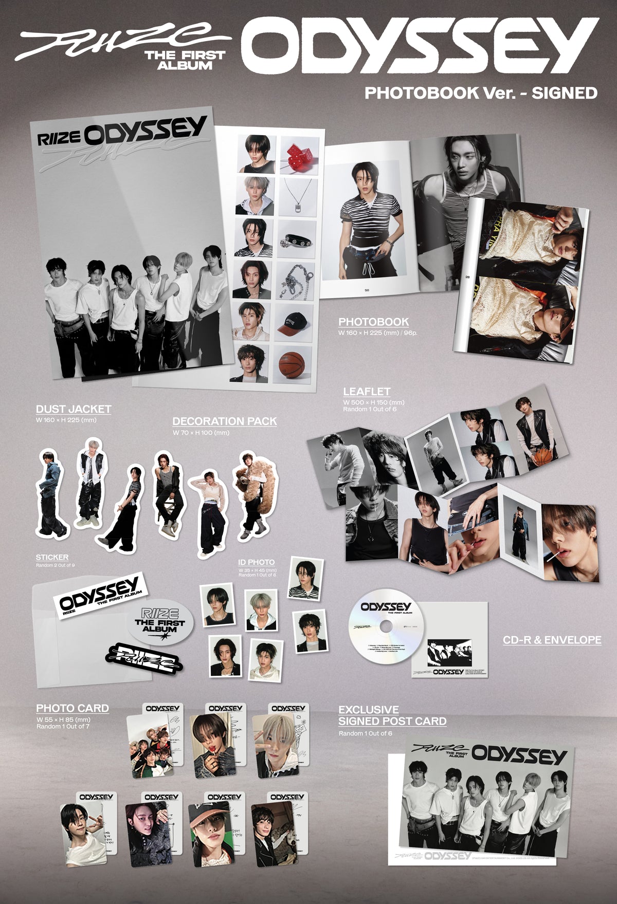 Collector Book Riize Album The 1st Album 'ODYSSEY' (Exclusive Signed Photobook) | RIIZE OFFICIAL ...